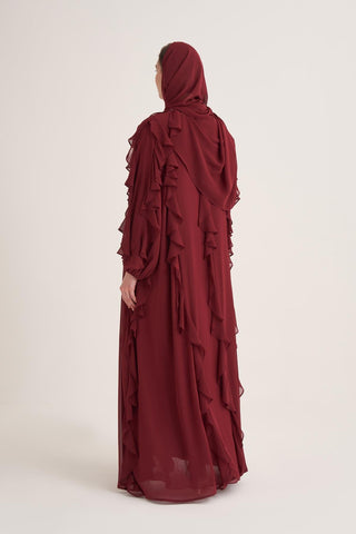 Lola Abaya & Scarf – Burgundy
