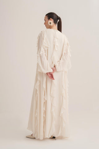 Lola Abaya & Scarf – Cream