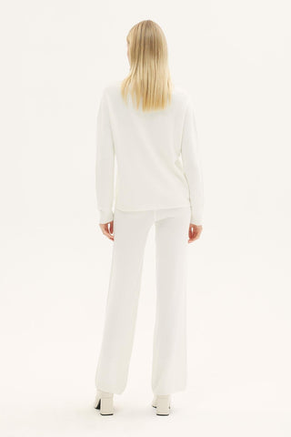 Lotus Knit Sweater – Ecru