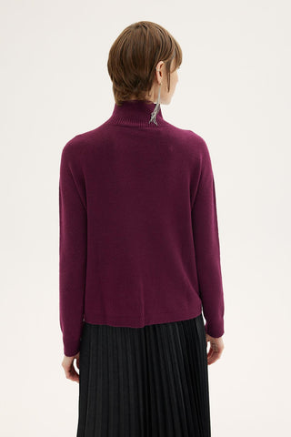 Lotus Knit Sweater – Cherry
