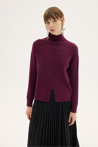 Lotus Knit Sweater – Cherry