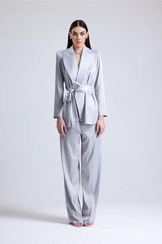 Lunar Satin Set — Gray