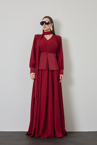 Maison Dress - Burgundy