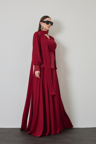 Maison Dress - Burgundy