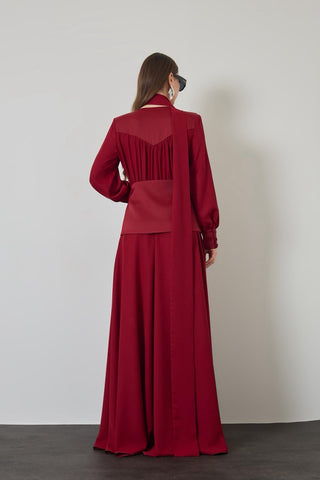Maison Dress - Burgundy