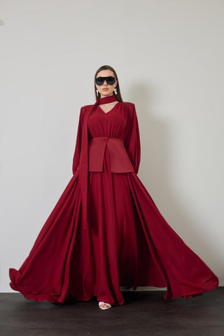 Maison Dress - Burgundy
