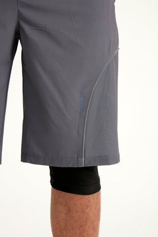 Marina Gray Men's Modest Swim Shorts