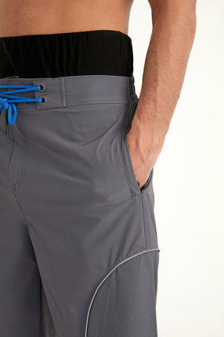 Marina Gray Men's Modest Swim Shorts