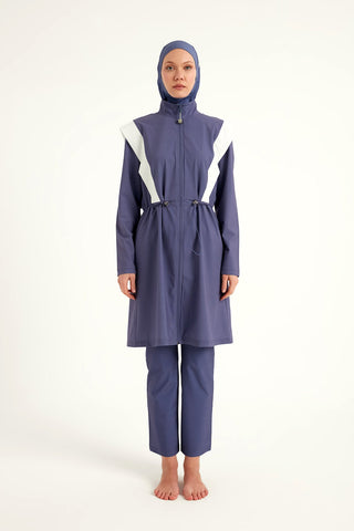 Marina Full Coverage Modest Swimsuit - Indigo