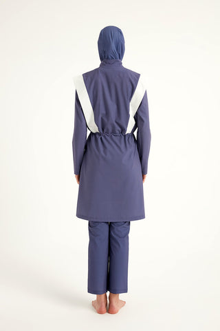 Marina Full Coverage Modest Swimsuit - Indigo