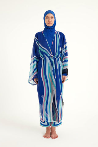 Silky Modest Swim Kimono – Lightweight Full Coverage Beach Cover P2503-2