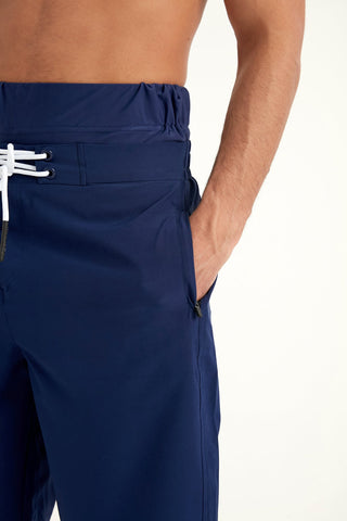Marina Navy Blue Modest Men’s Swim Shorts