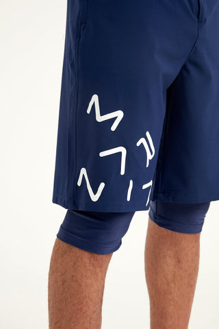 Marina Navy Blue Modest Men’s Swim Shorts