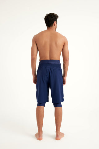 Marina Navy Blue Modest Men’s Swim Shorts