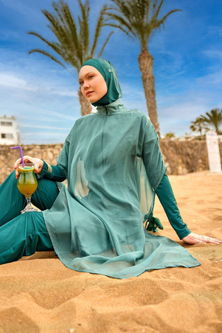 Marina Green Silky Pareo