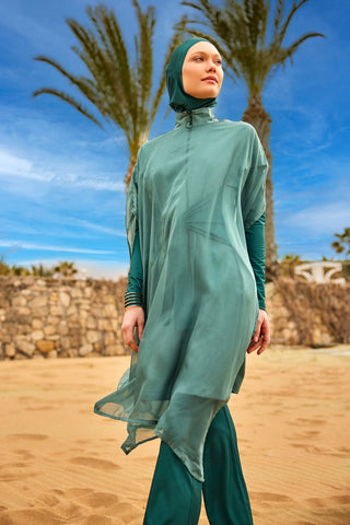 Marina Green Silky Pareo