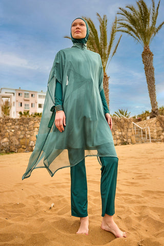 Marina Green Silky Pareo
