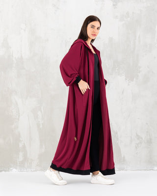 Maroon Hoodie sporty wear