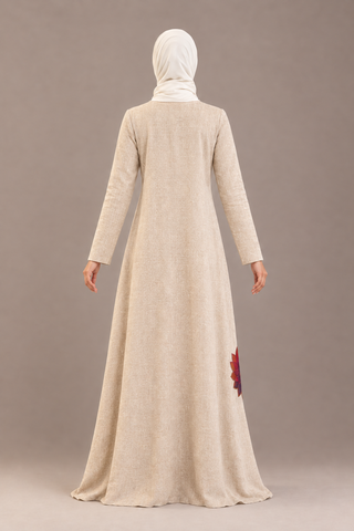 Meher Pleated Linen Dress