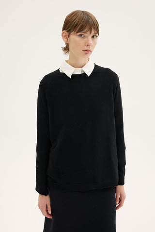 Nilufer Knit Sweater – Black