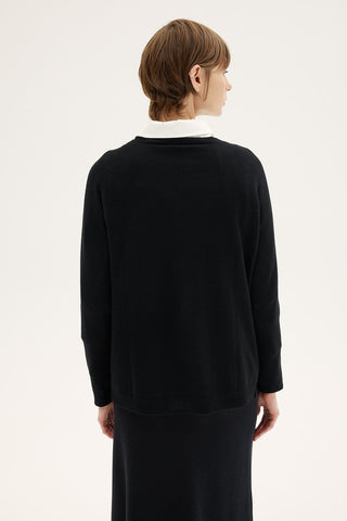 Nilufer Knit Sweater – Black