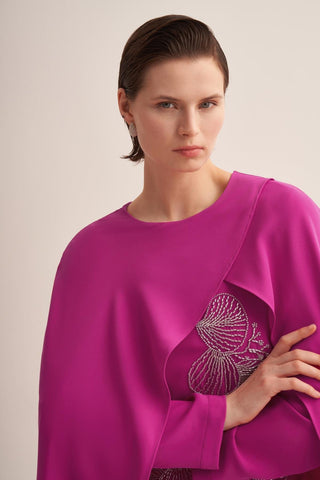 Nour Kaftan Dress – Fuchsia