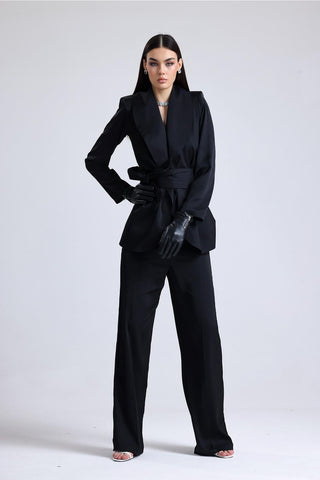 Obsidian Satin Set — Black