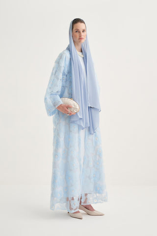 Pearl Dream Blue Abaya Set