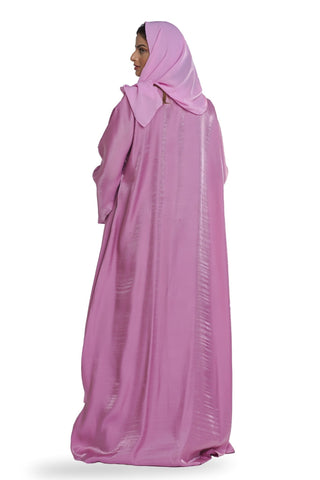 Pink Sheen Abaya