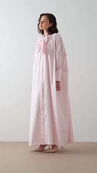 POPLİN GÖMLEK ELBİSE Pembe