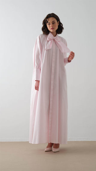 POPLİN GÖMLEK ELBİSE Pembe