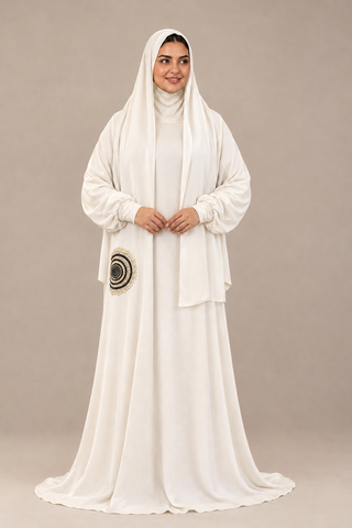 Sajda Prayer Abaya — Hand-Embroidered