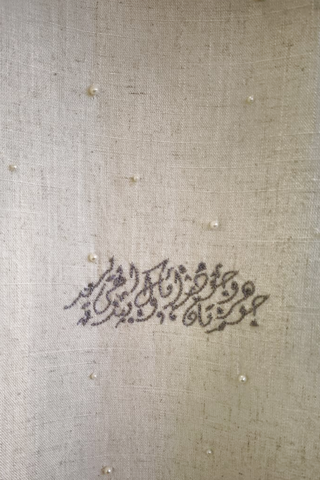 Aaina Hand-Embroidered Linen Dress