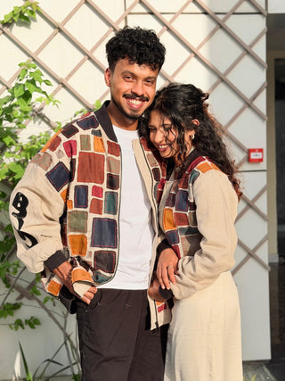 RIQ'AH — Oversized Patchwork Bomber