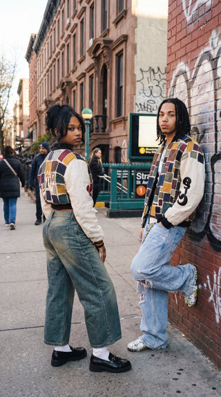 RIQ'AH — Oversized Patchwork Bomber