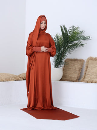 Rusty Orange Prayer Abaya