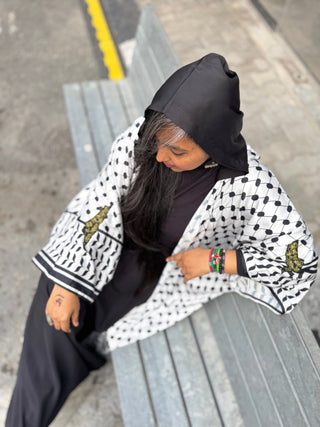 Sabr Keffiyeh Kimono Abaya