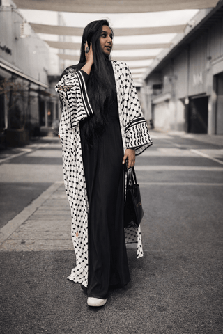 Sabr Keffiyeh Kimono Abaya