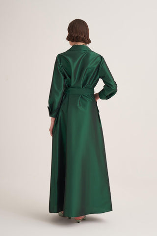 Samra Abaya – Emerald Green