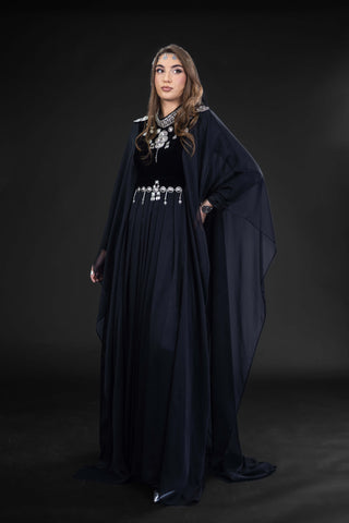 Courage Embellished Abaya – Black