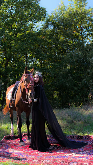 Courage Embellished Abaya – Black