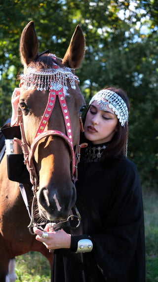 Grace Ethno Embellished Abaya – Black