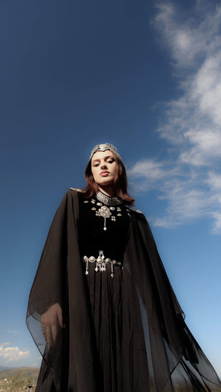 Courage Embellished Abaya – Black