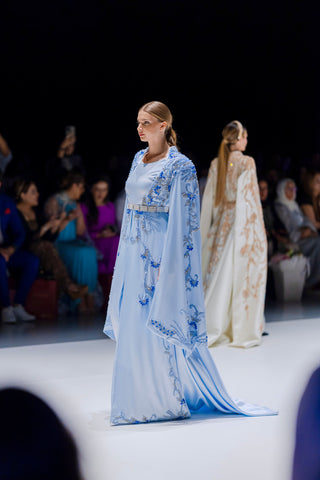 Saffron Glow The Power of Pain Gown – Light Blue