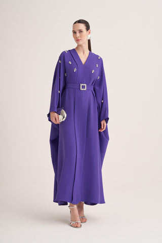 selena dress purple The Selena Dress Anything for Selenas! Honoring the Queen of Tejano with this Selena-inspired jingle dress. I took inspiration from her most famous look: the glittering purple jumpsuit she designed