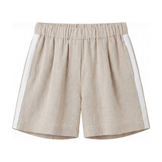 Sasha Side Striped Linen Shorts