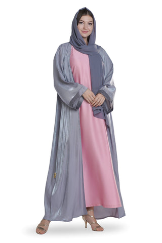 Silver Sheen Abaya
