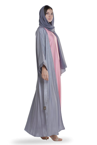 Silver Sheen Abaya