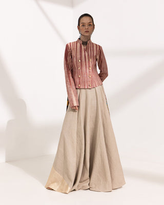 Sukoon — Binā Khadi Asymmetric Jacket
