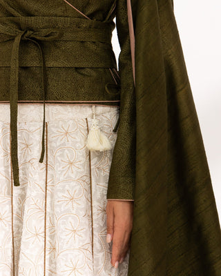 Sukoon — Kibr Kantha Silk Kimono Kurti